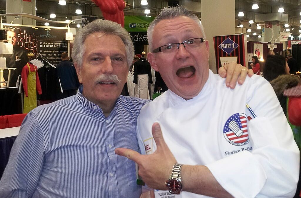 Battman with Chef Florian Bellanger of Cupcake Wars