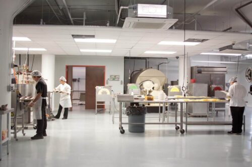 Kitchen at Jacques Torres Chocolate. Photo by Kara Chin.