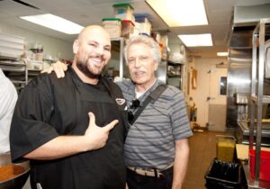Spice Market's Executive Chef Anthony Ricco with Battman