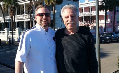 Battman with Chef Nico Romo.