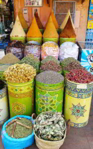 Spices being sold in Marrakesh. 2017