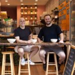 Chef Adin Langille with his business partner Steve Macrina. Photo by Battman.