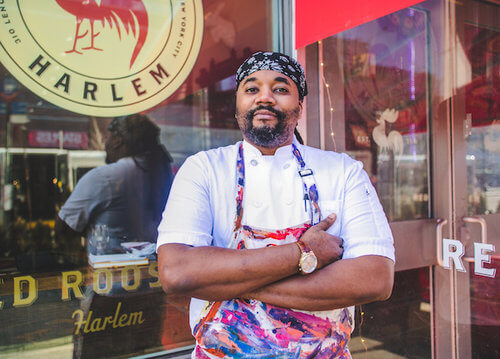 Chef Edward Brumfield, Executrive Chef of the Red Rooster restaurant in NYC.