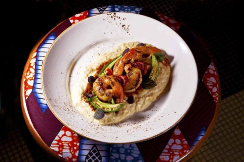 Shrimp and Grits by Chef Edward Brumfield. Photo by Battman.