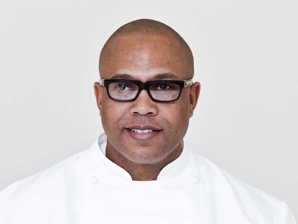 Photo of Chef Jeff Henderson, one of the chefs featured in the Toques in Black cookbook.