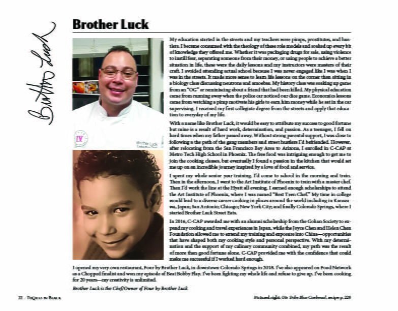 Chef Brother Luck, Toques in Black, 2019